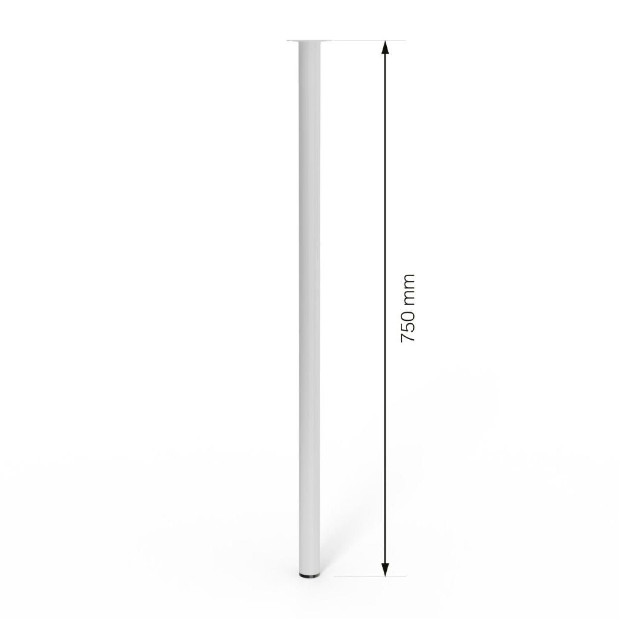 Furniture Leg White 30x750mm