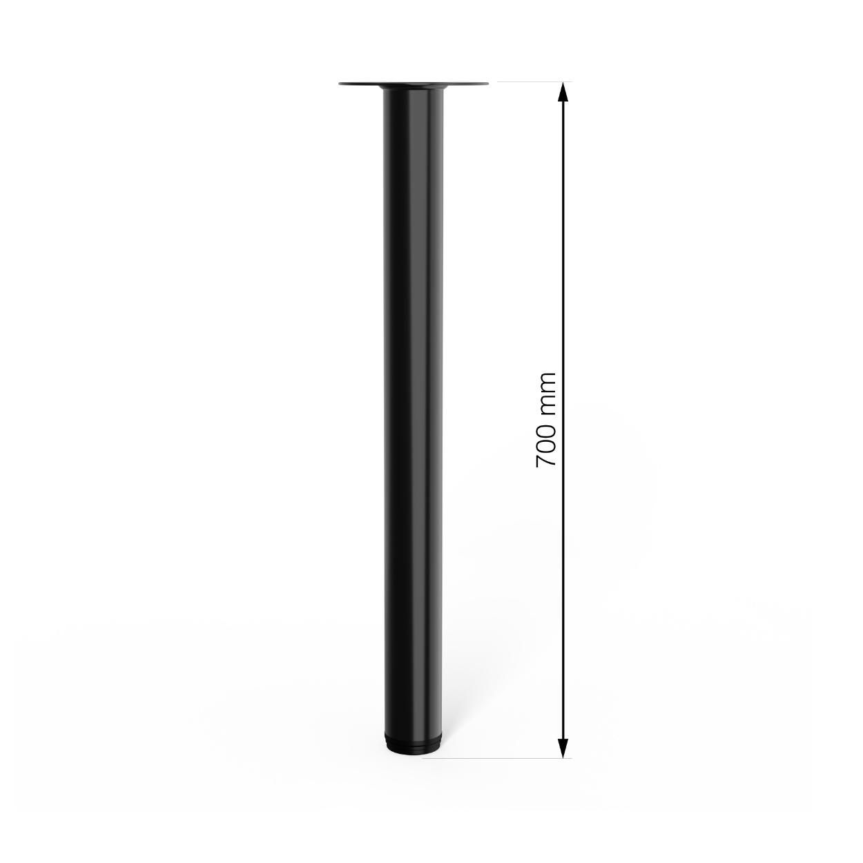 Furniture Leg Black 60x700mm