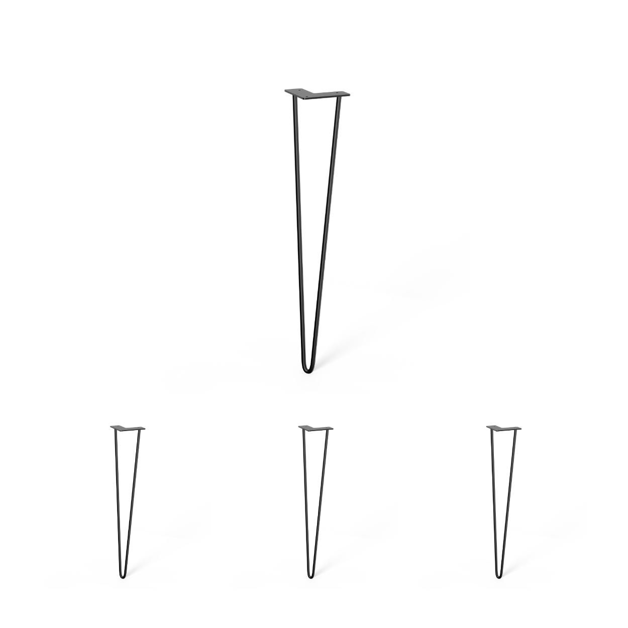 Hairpin Furniture Leg Black 710mm