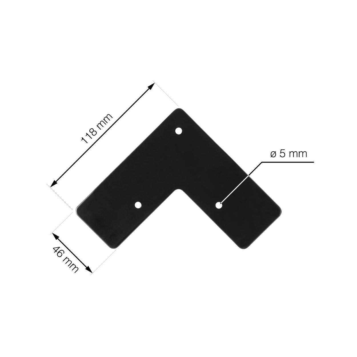 Hairpin Furniture Leg Black 710mm