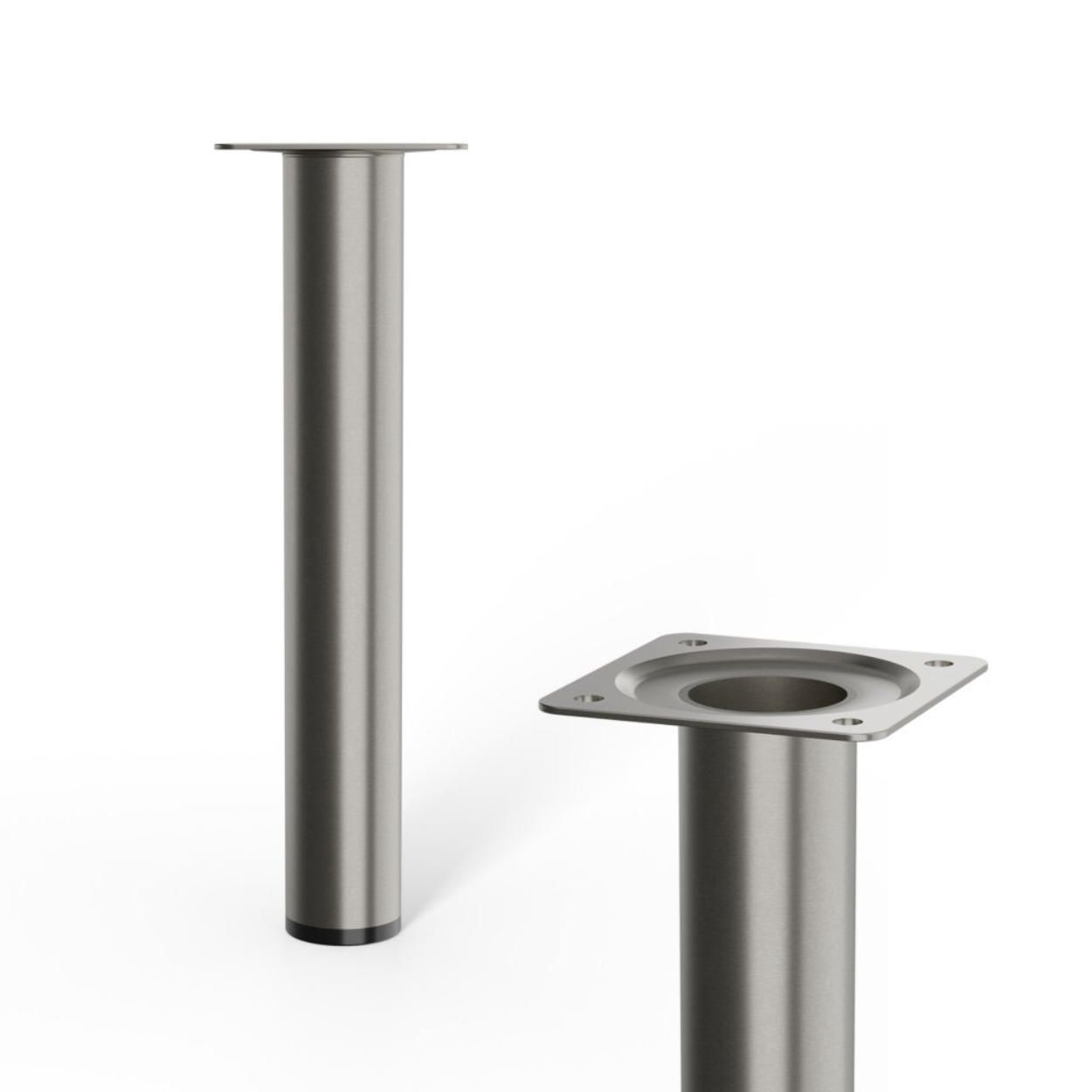 Furniture Leg Brushed Nickel 30x200mm