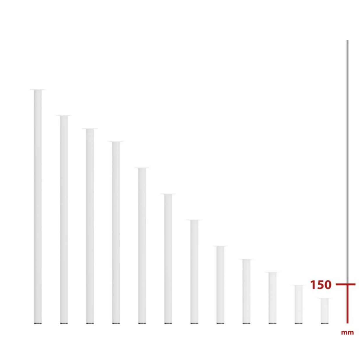 Furniture Leg White 30x150mm