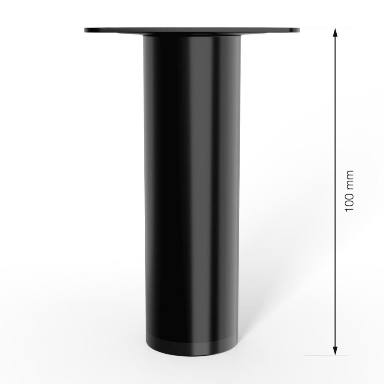 Furniture Leg Black 30x100mm