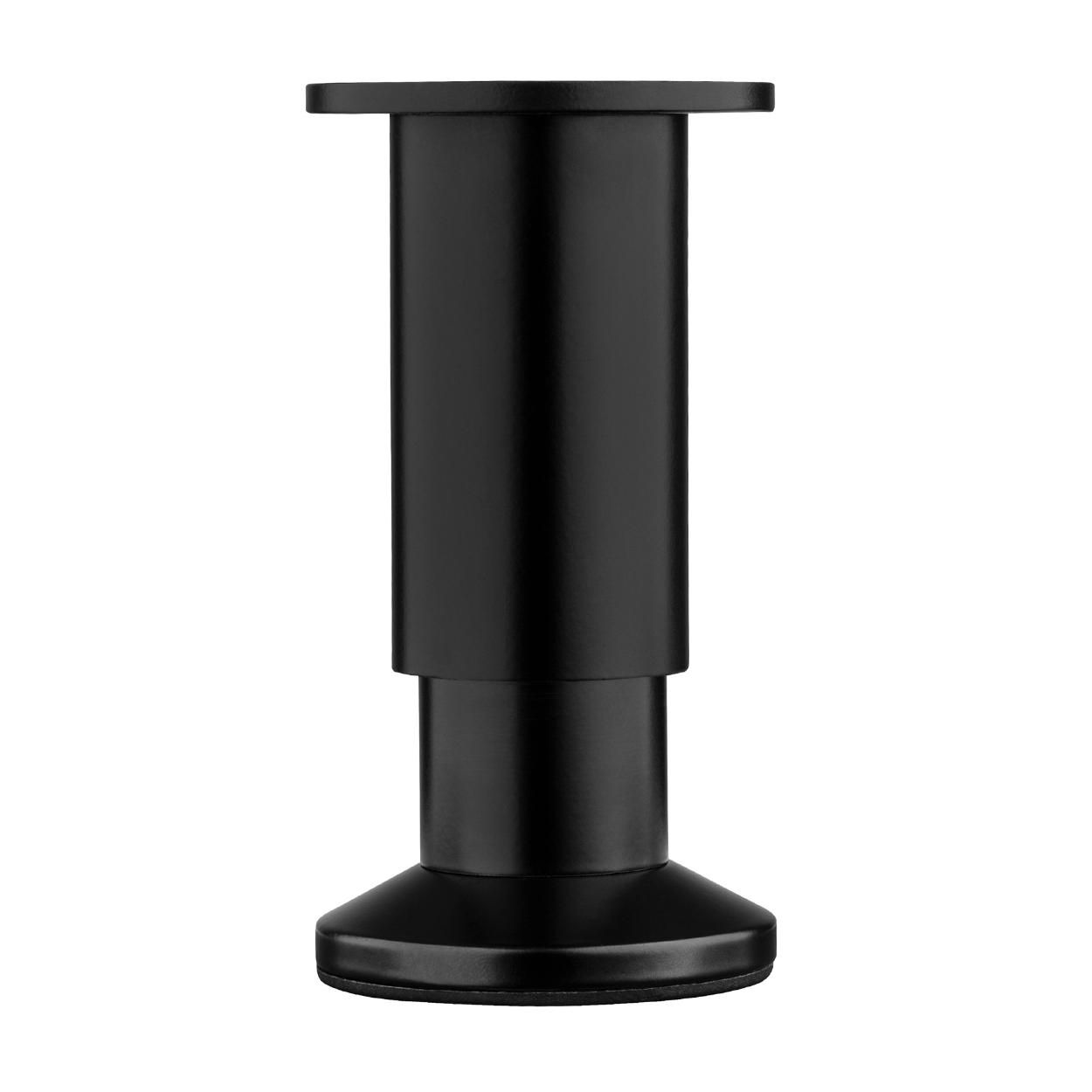 Furniture Leg Adjustable Matt Black 100-115mm