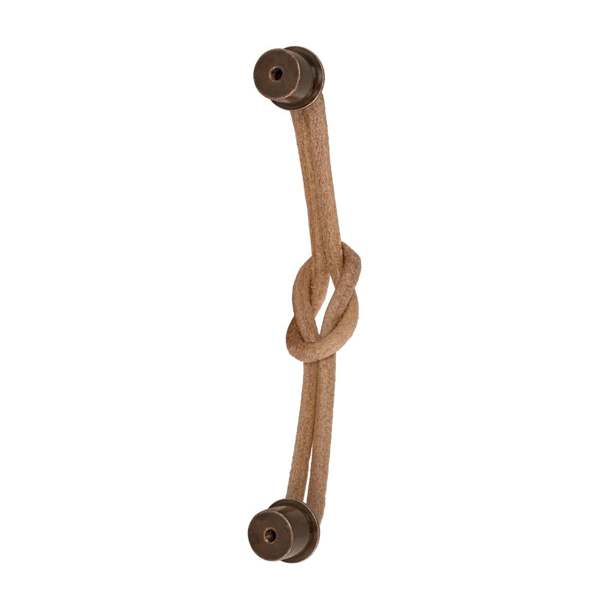 Rimini Handle Leather and Copper 128mm