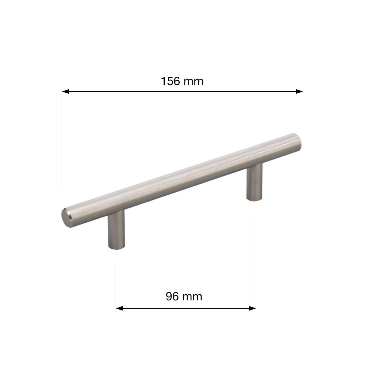 Maxim Handle Brushed Nickel 96mm