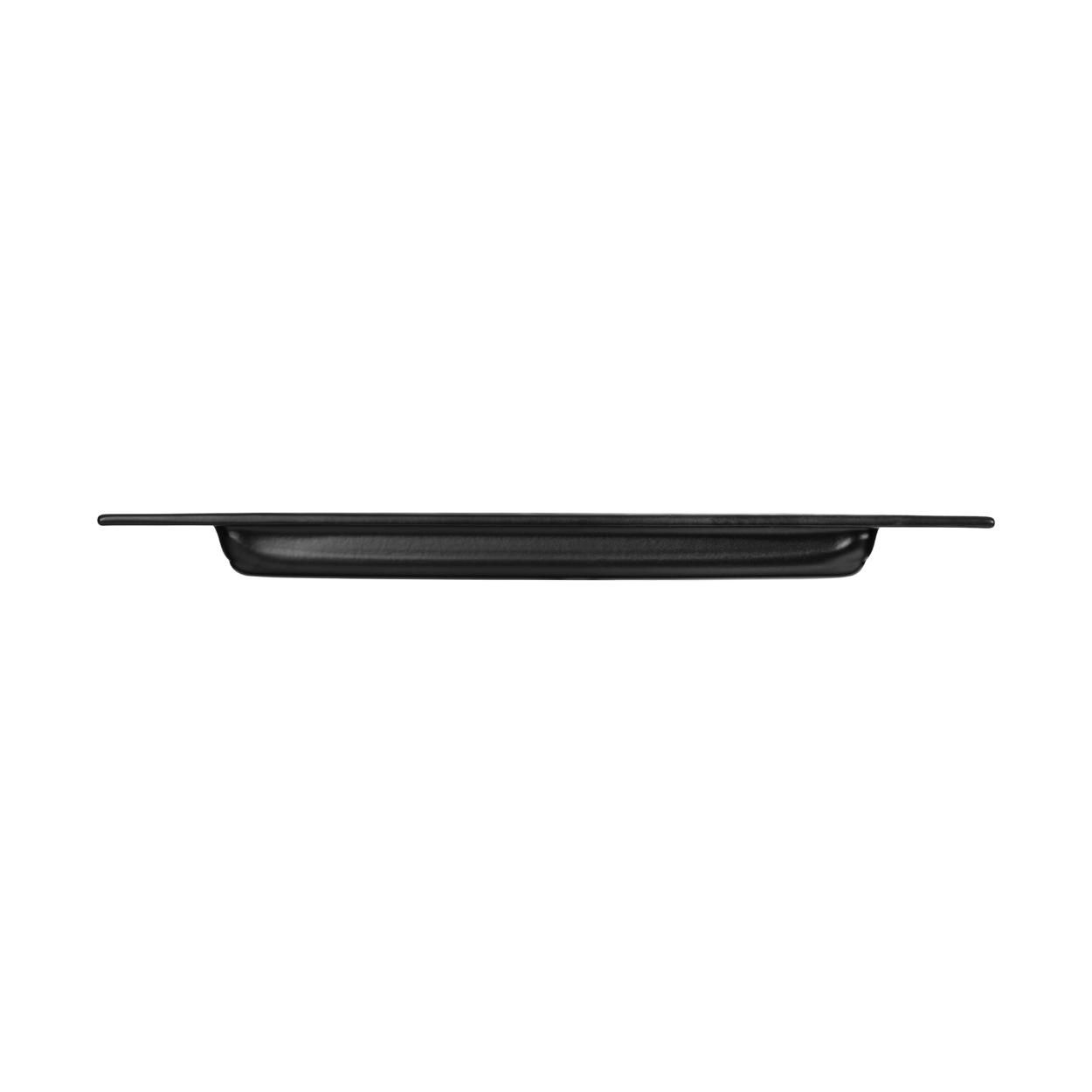 Recessed Sliding Door Handle Matt Black 230mm