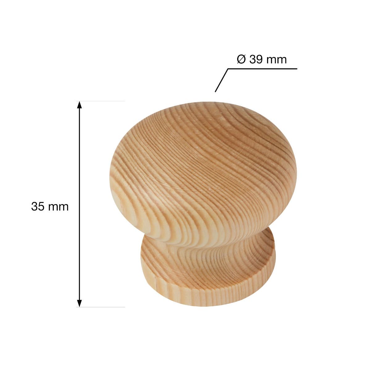 Lava Knob Pine 39mm