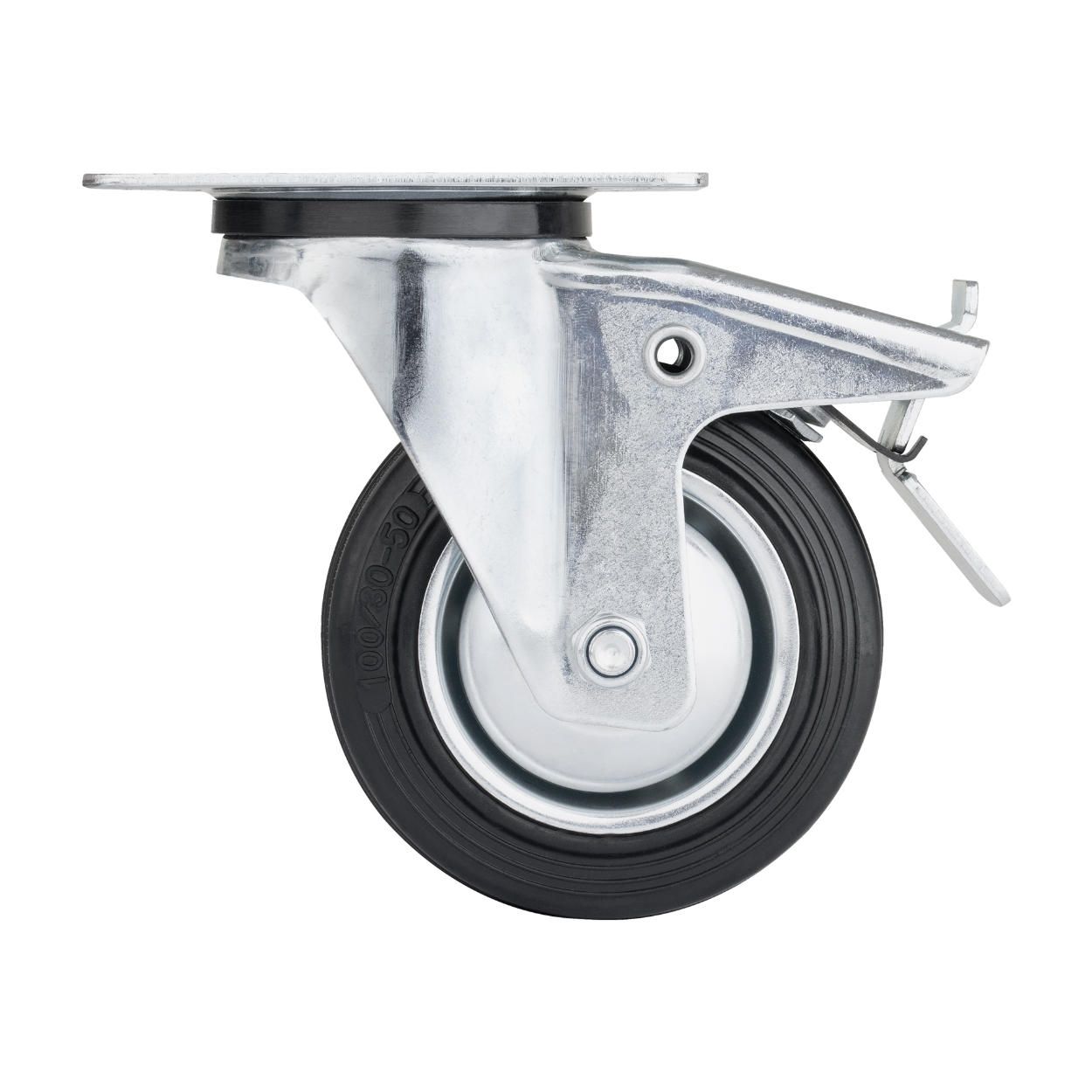 Swivel Castor Wheel 100mm with Brake (Load 70kg)