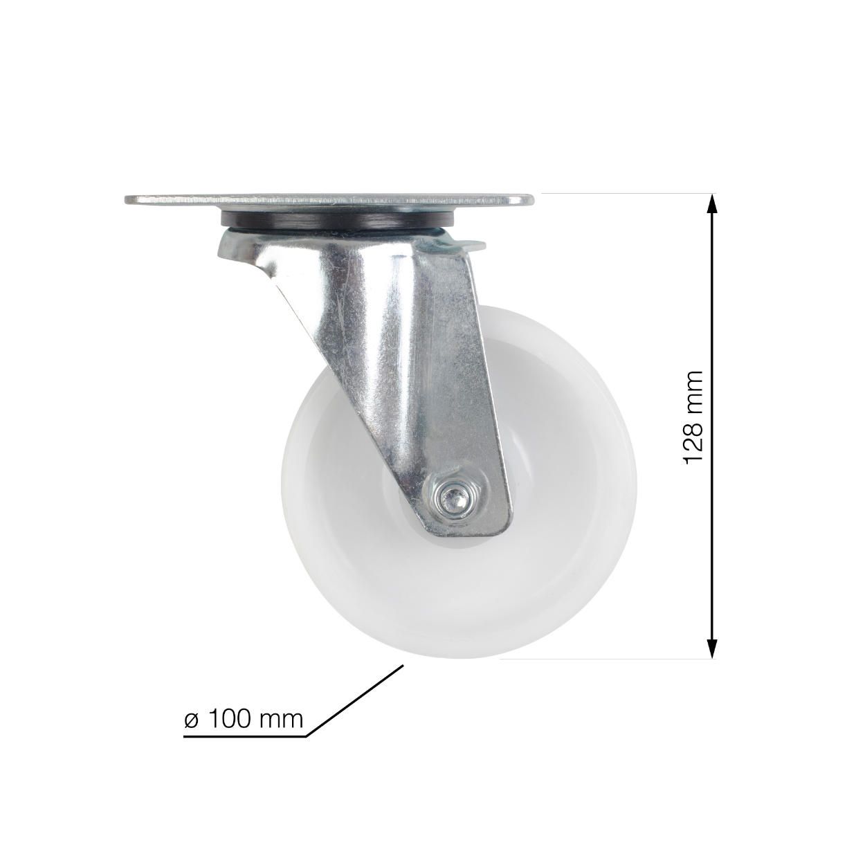 Swivel Castor Wheel 100mm (Load 125kg)