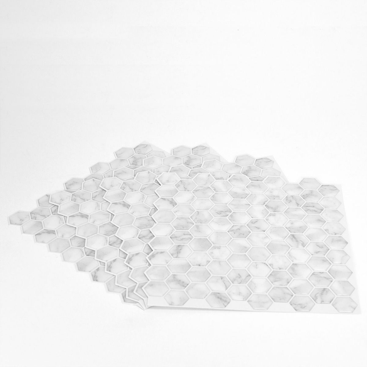 In Home Hexagon Marble Peel And Stick