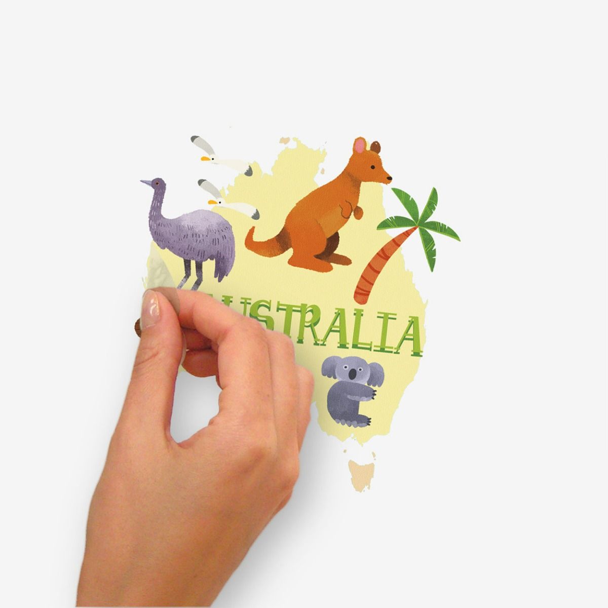 Kids World Map Peel And Stick Giant