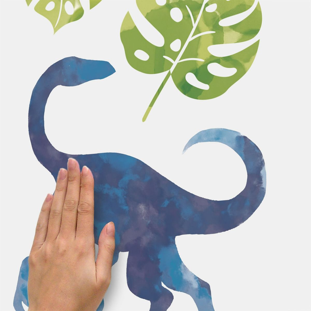 Watercolor Dinosaur Peel And Stick Wall