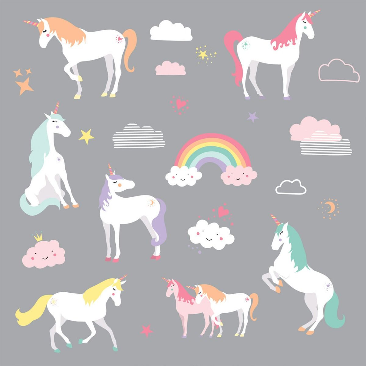 UNICORN MAGIC PEEL & STICK WALL DECAL