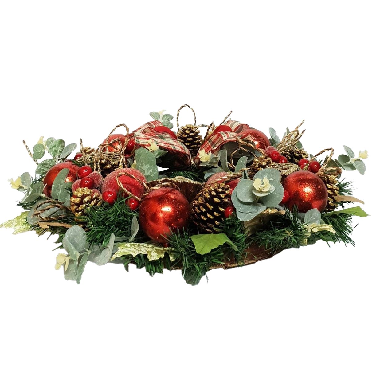 Wreath with Plaid