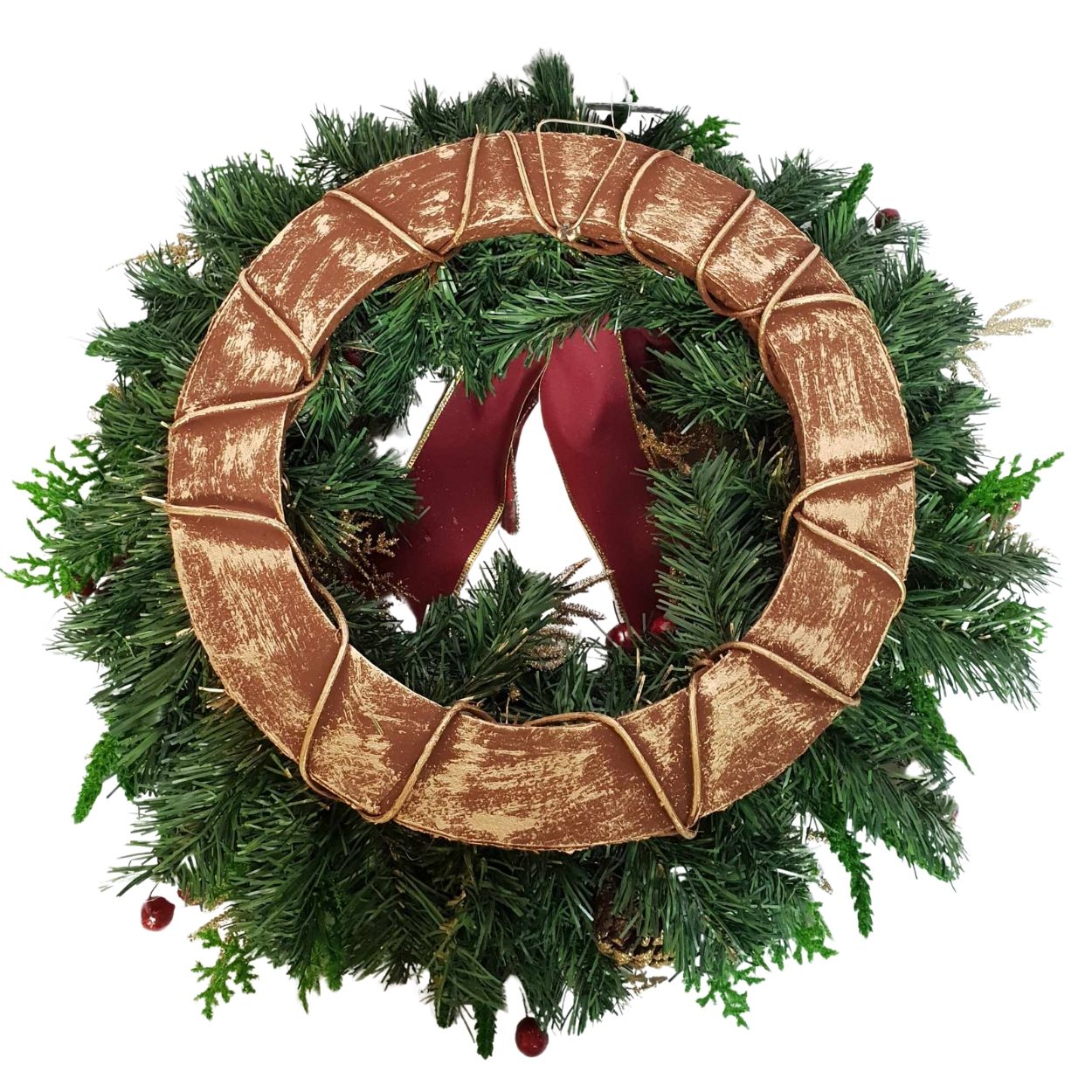 Wreath with Christmas Plaid