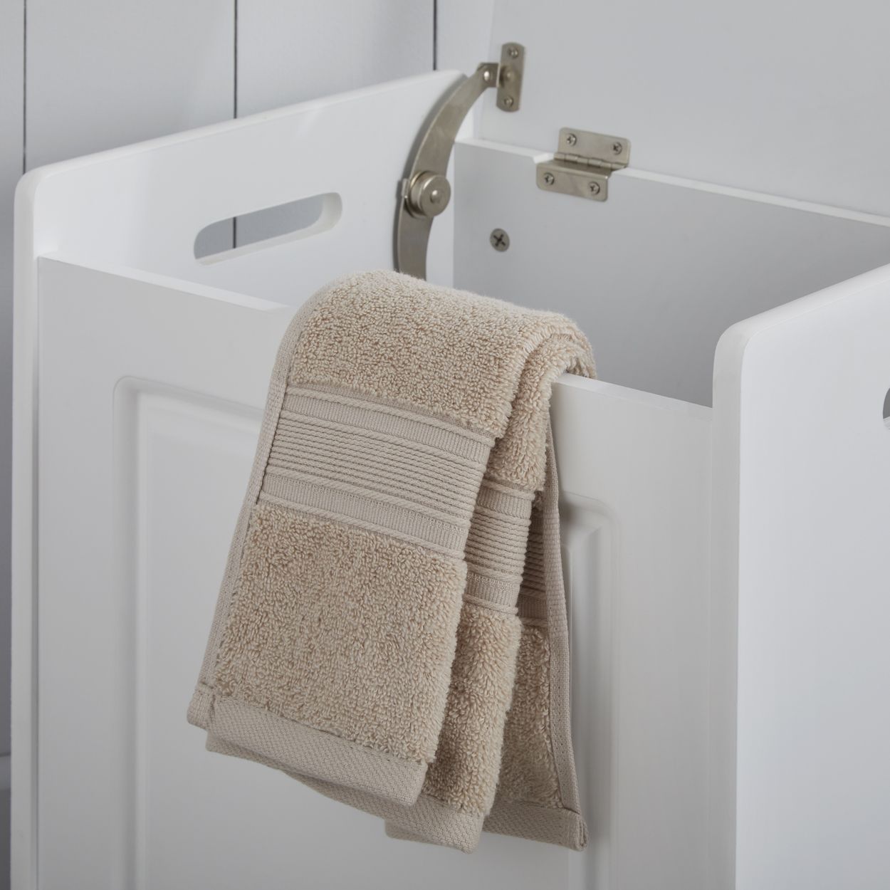 Chatsworth White Laundry Hamper