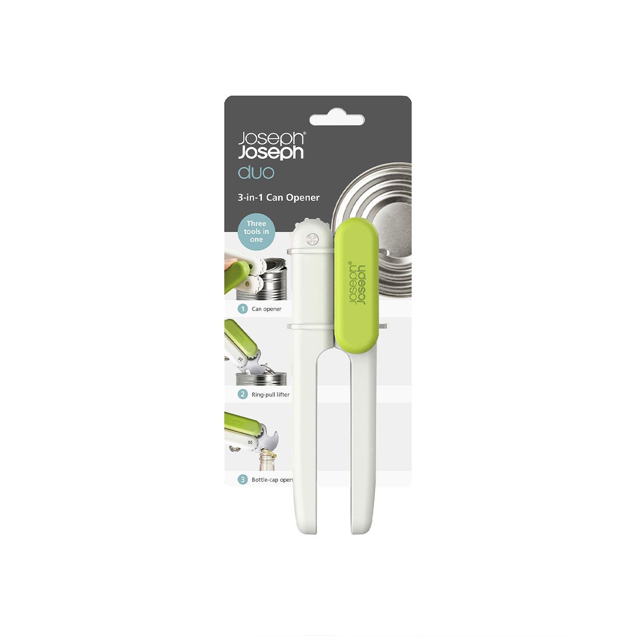 Joseph Joseph Duo 3 In 1 Can Opener White