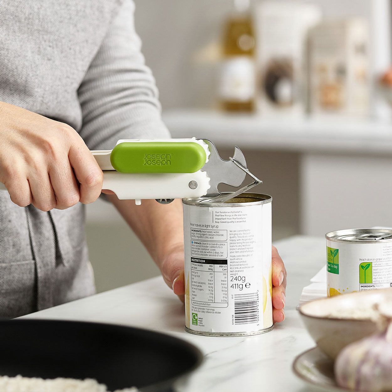 Joseph Joseph Duo 3 In 1 Can Opener White