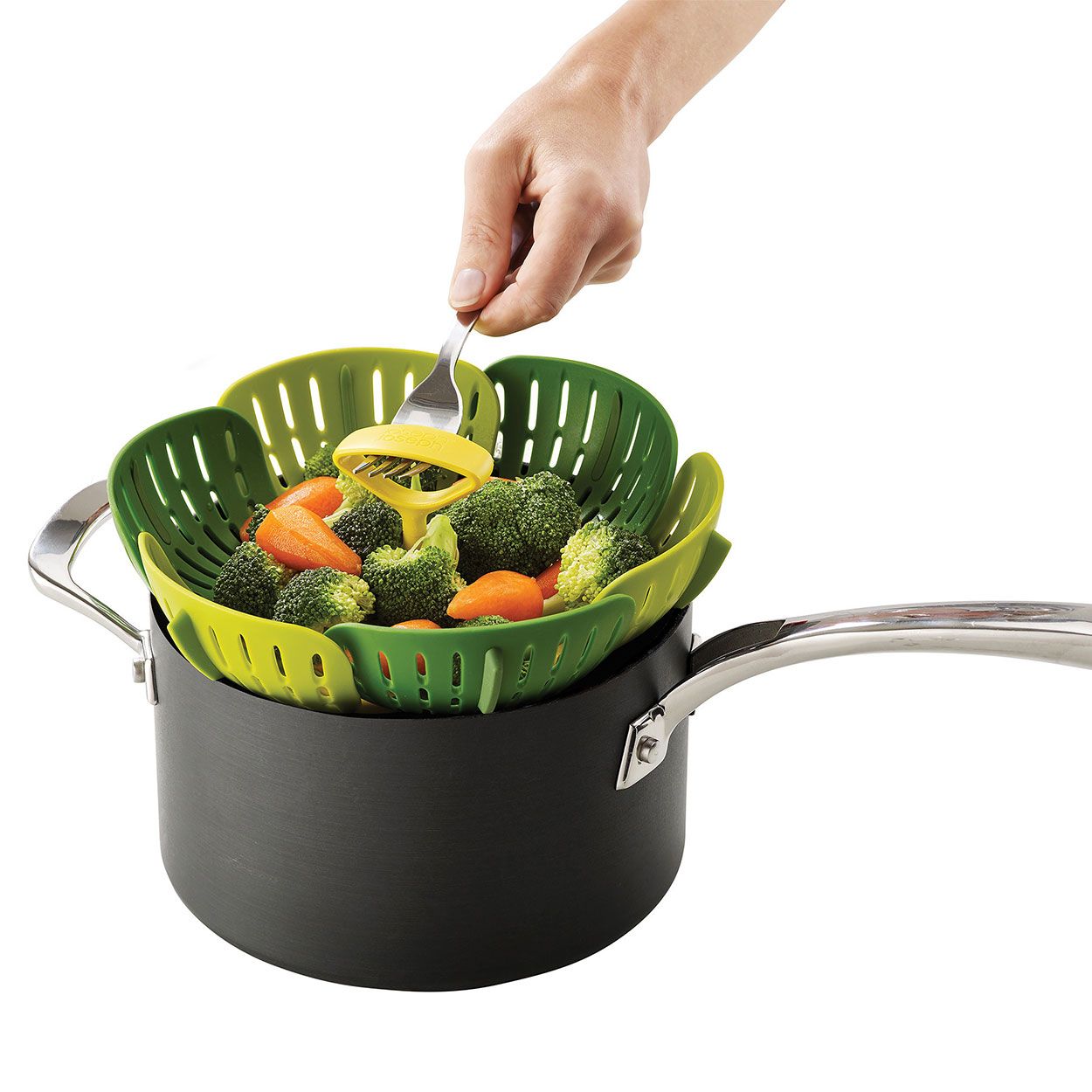 Joseph Joseph Duo Folding Steamer Basket Green