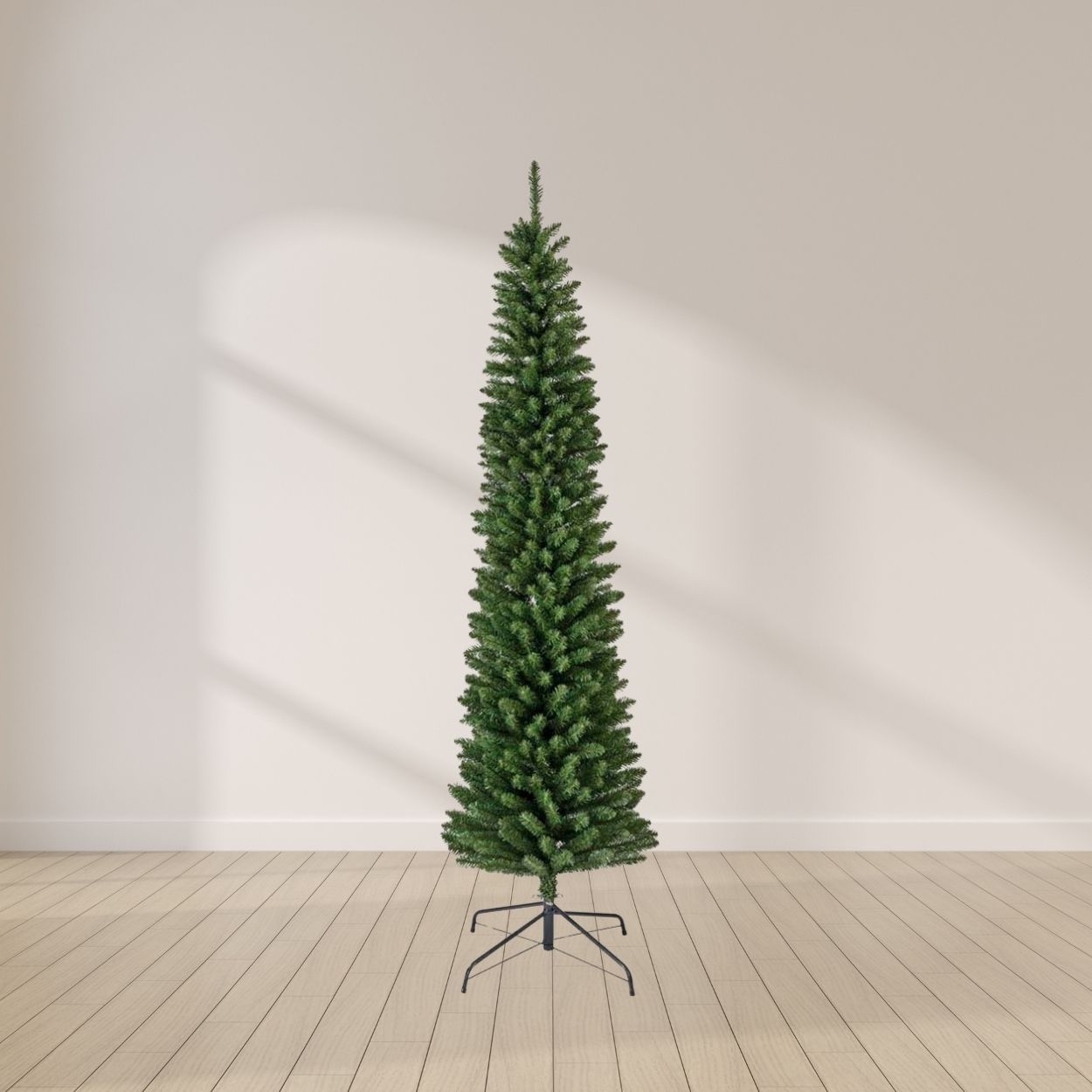 7ft Alaskan Pencil Pine Christmas Tree Green