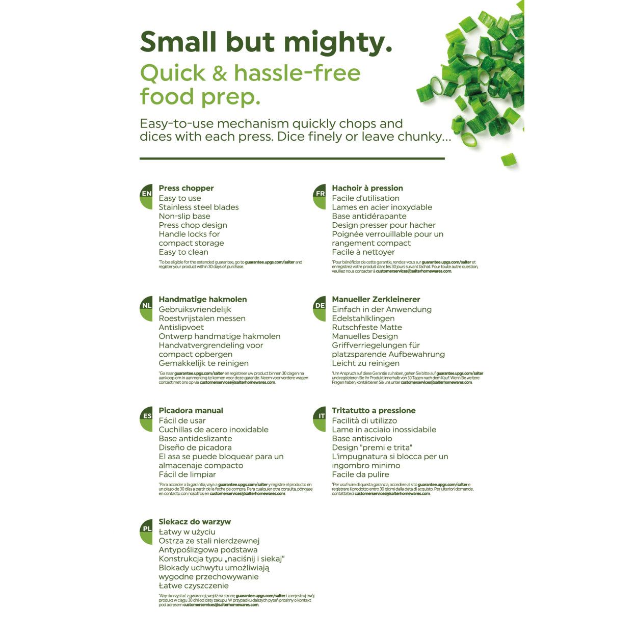 Salter Press Chopper