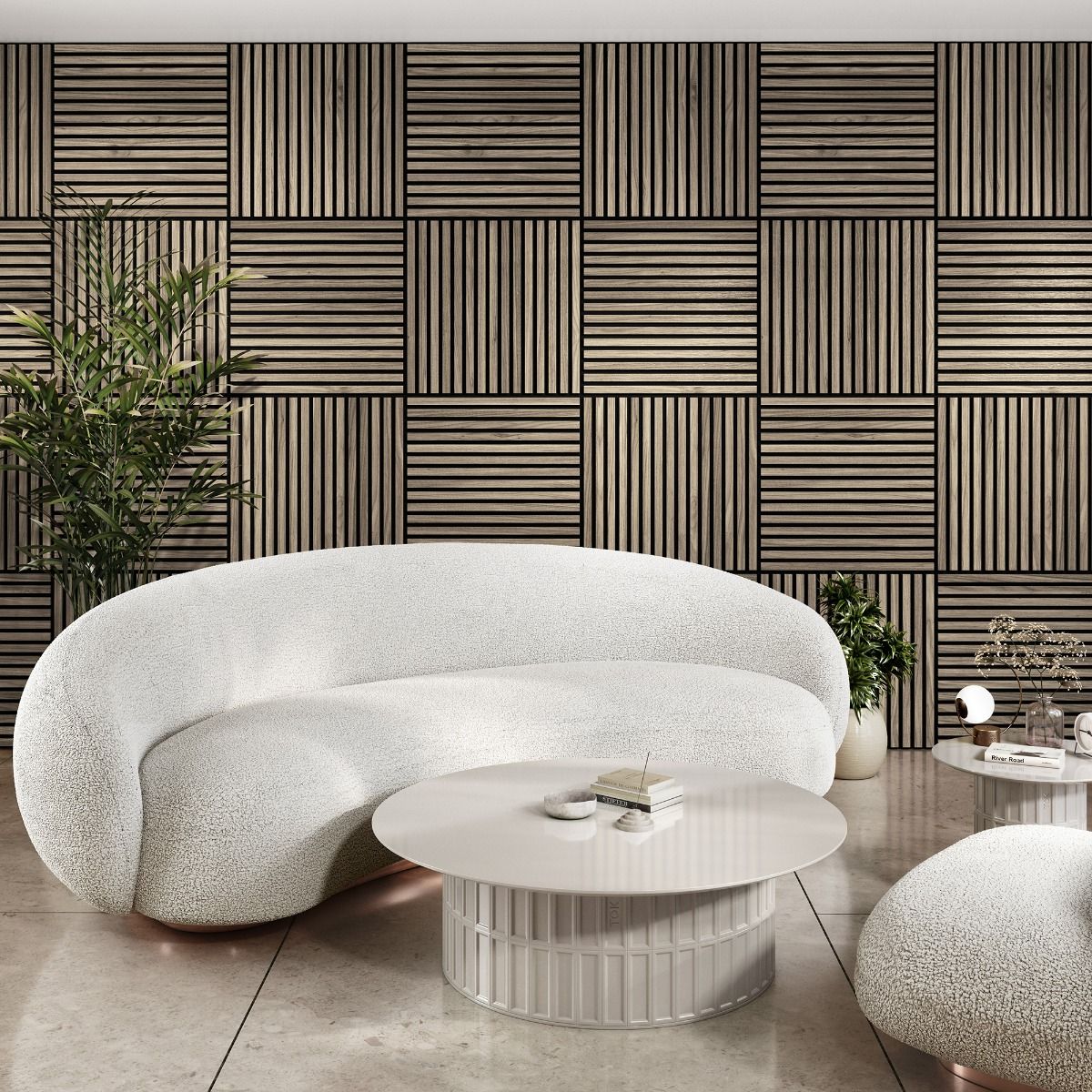 Walnut Acoustic Wall Tile 600 x 605mm