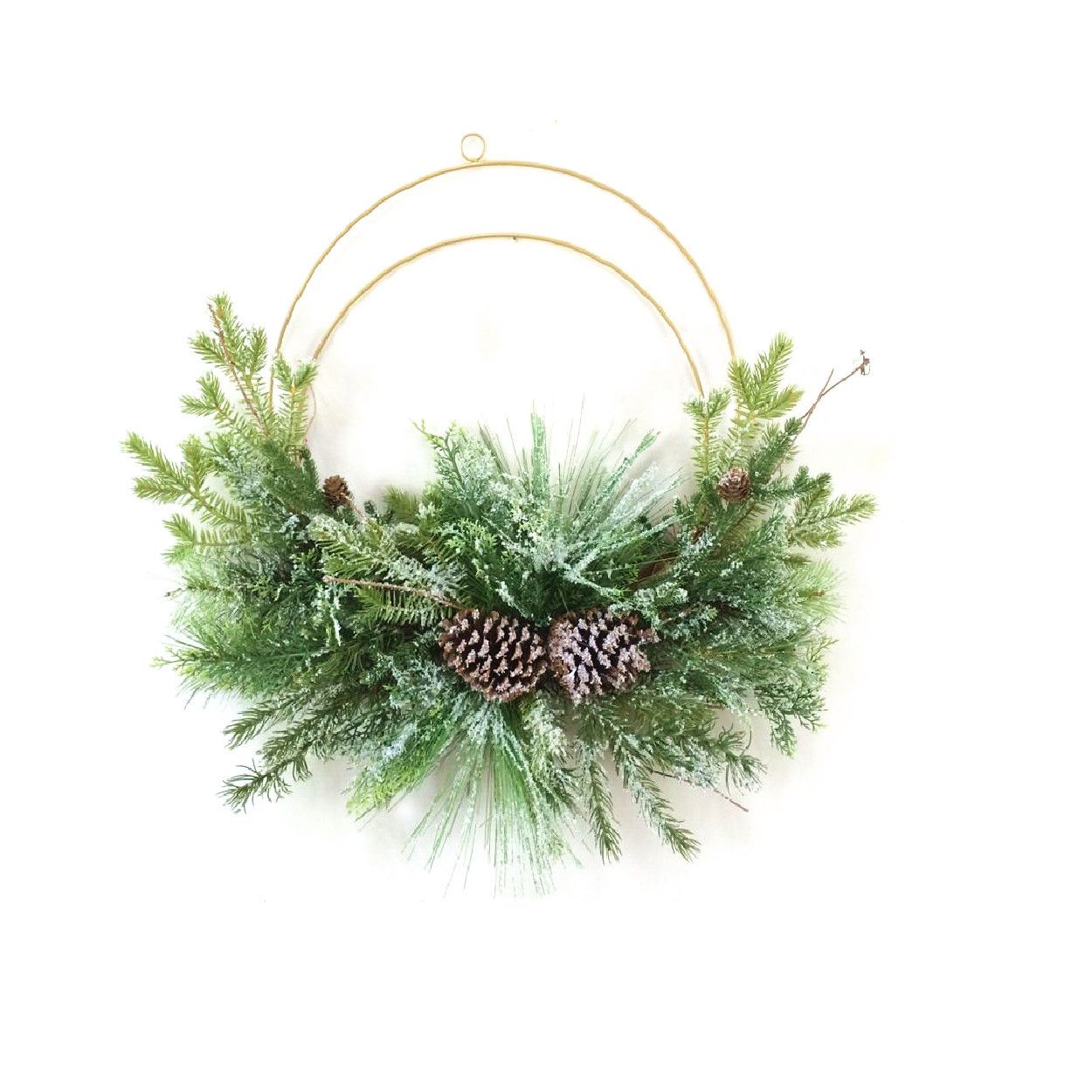 Pinecone Wire Wreath 60 cm