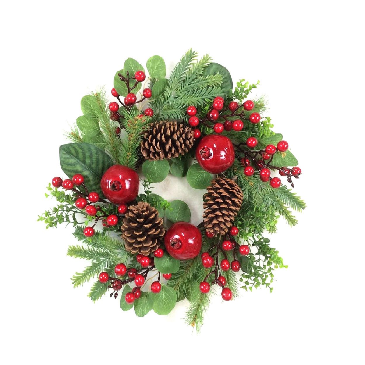 Red Berry and Apple Wreath 50cm