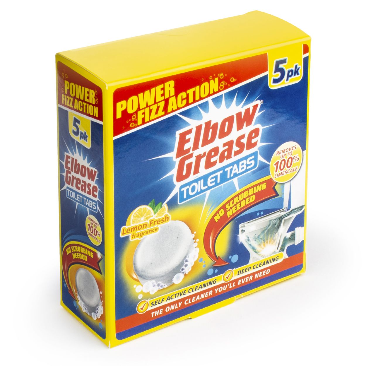 Elbow Grease Toilet Tablets 5 X 30G - Lemon