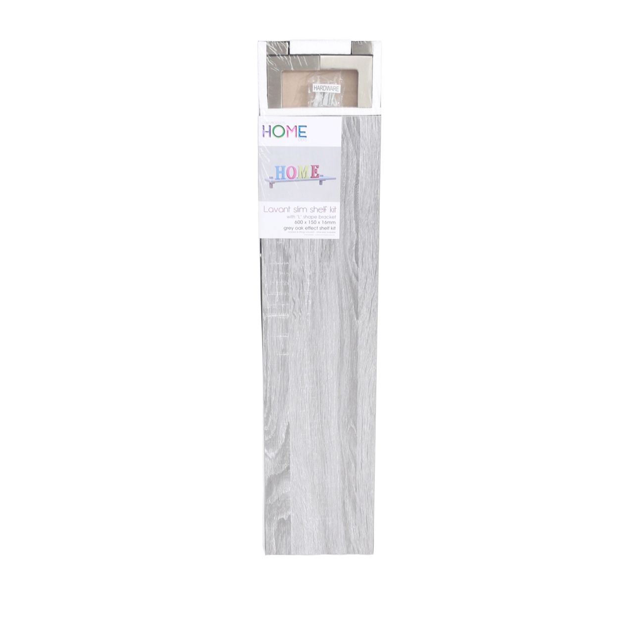 60CM SHELF GREY OAK