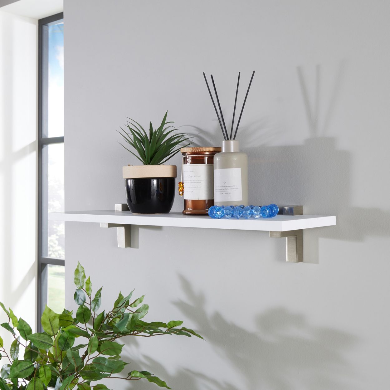 60CM SHELF WHITE
