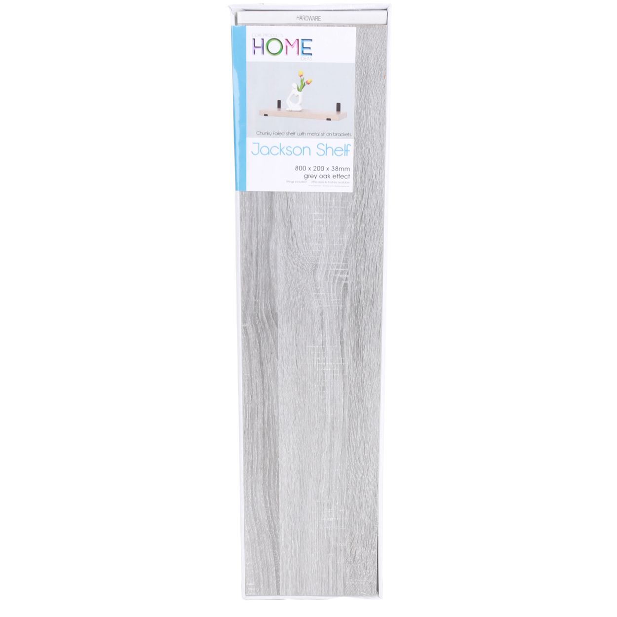 80CM SHELF GREY OAK