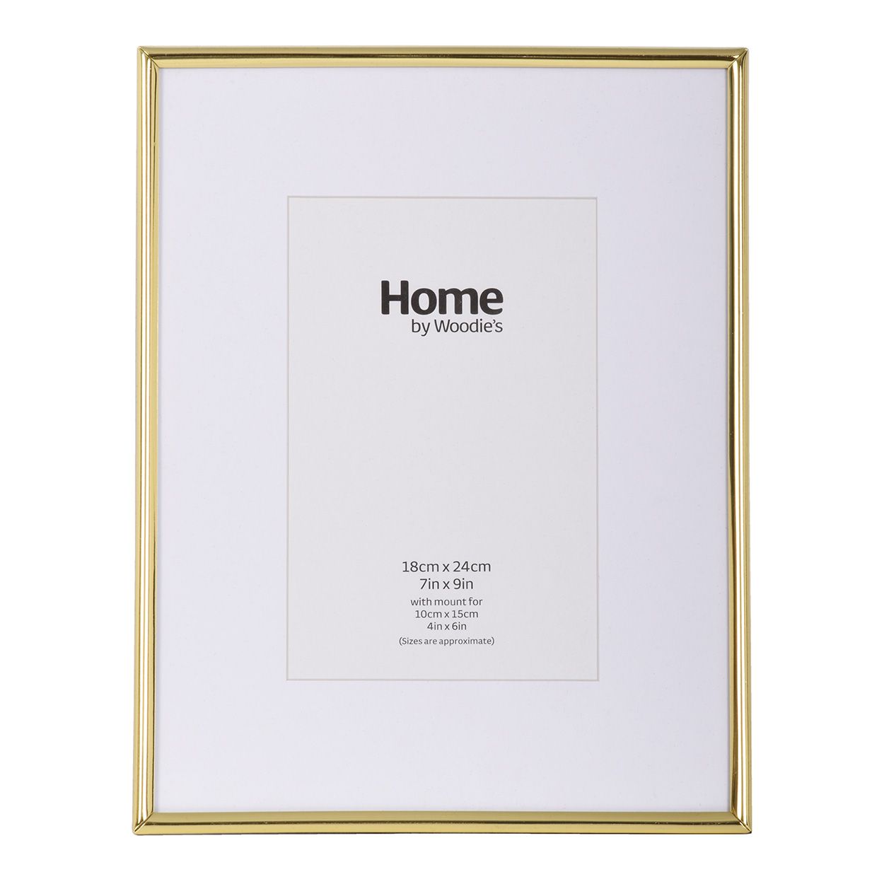 Gold Metal Photo Frame 9x7