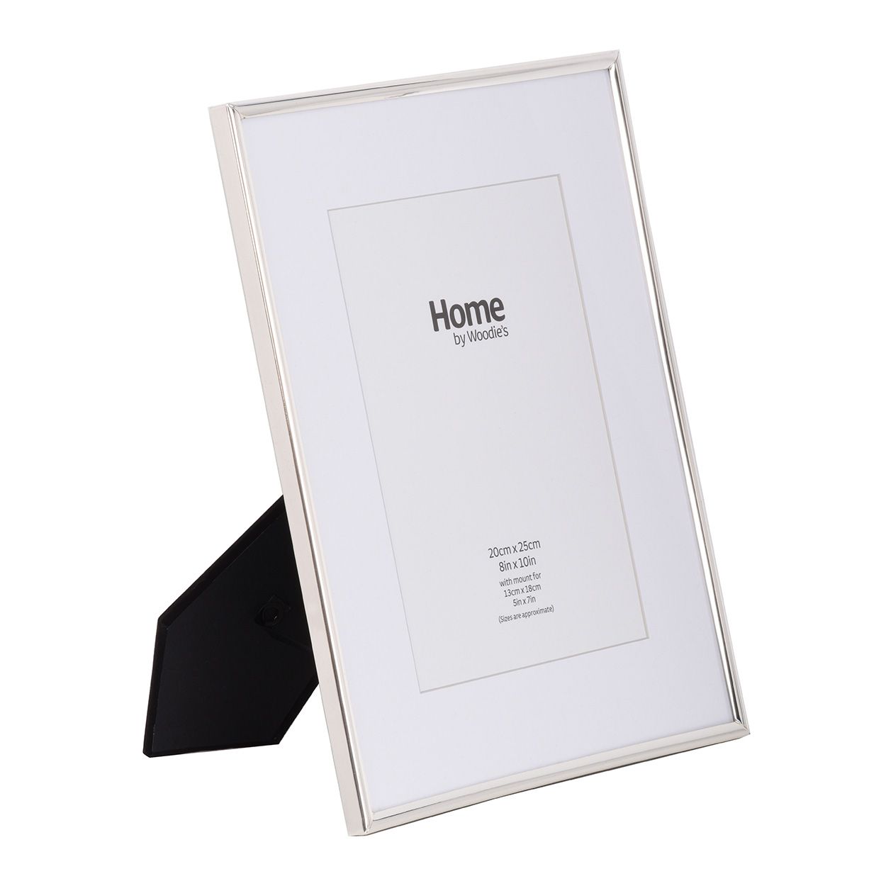 Silver Metal Photo Frame 10x8 mounted to 7x5