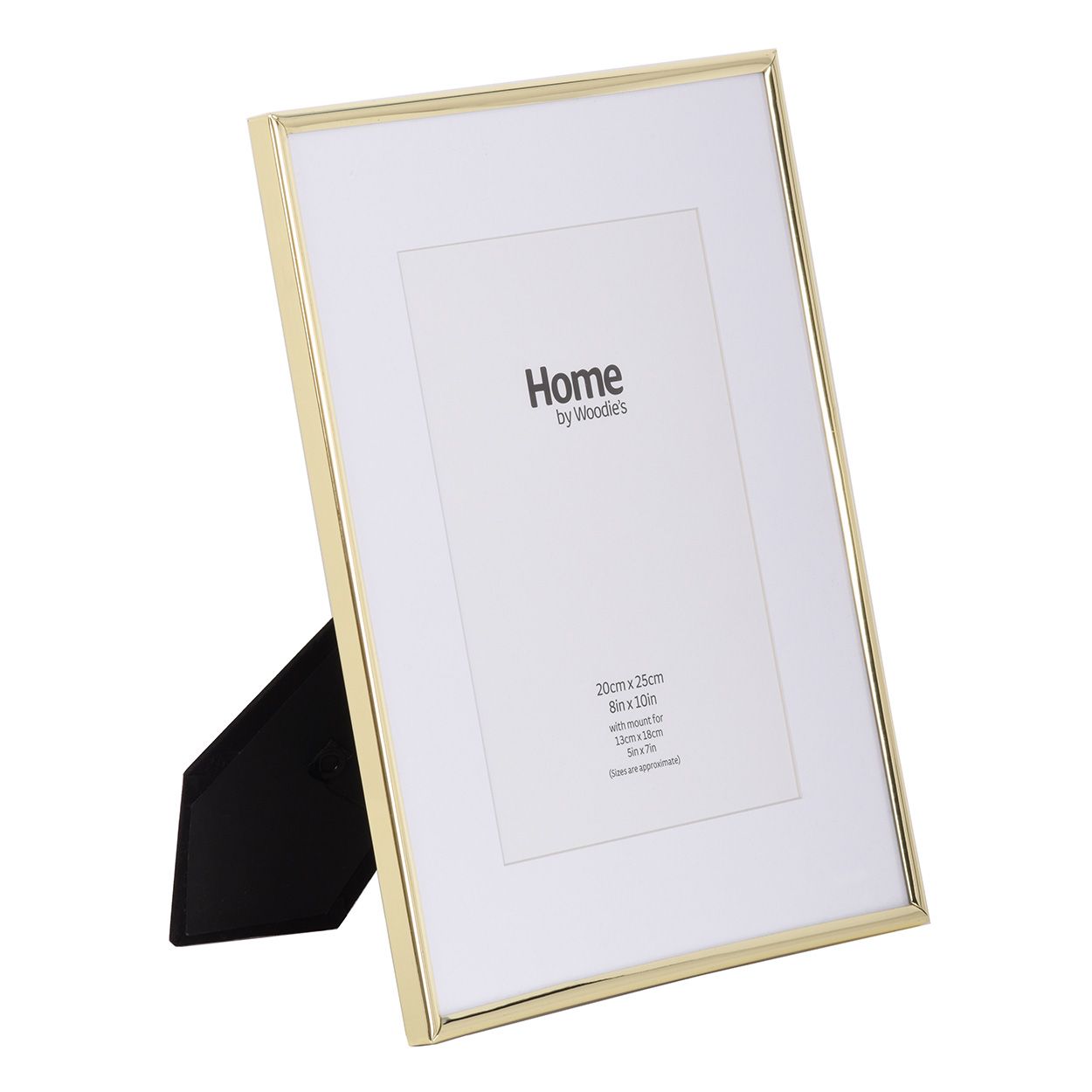 Gold Metal Photo Frame 10x8 mounted to 7x5