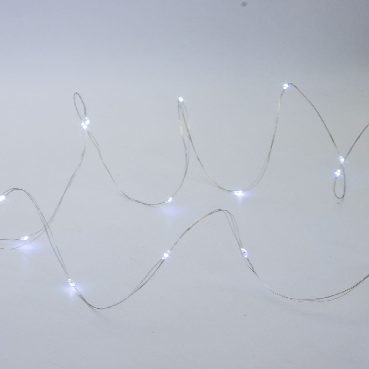 120 Led Silver Lights White