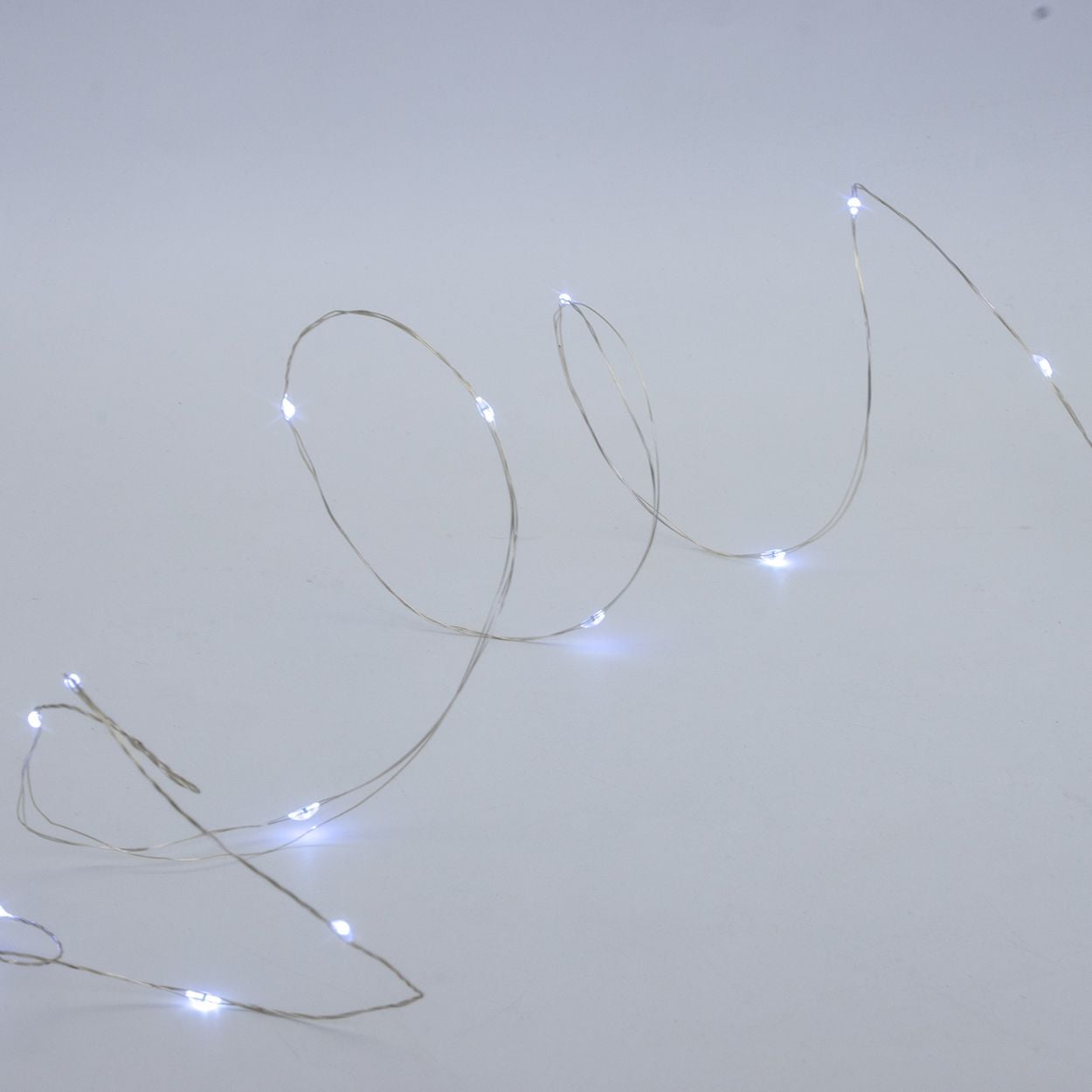 120 Led Silver Lights White
