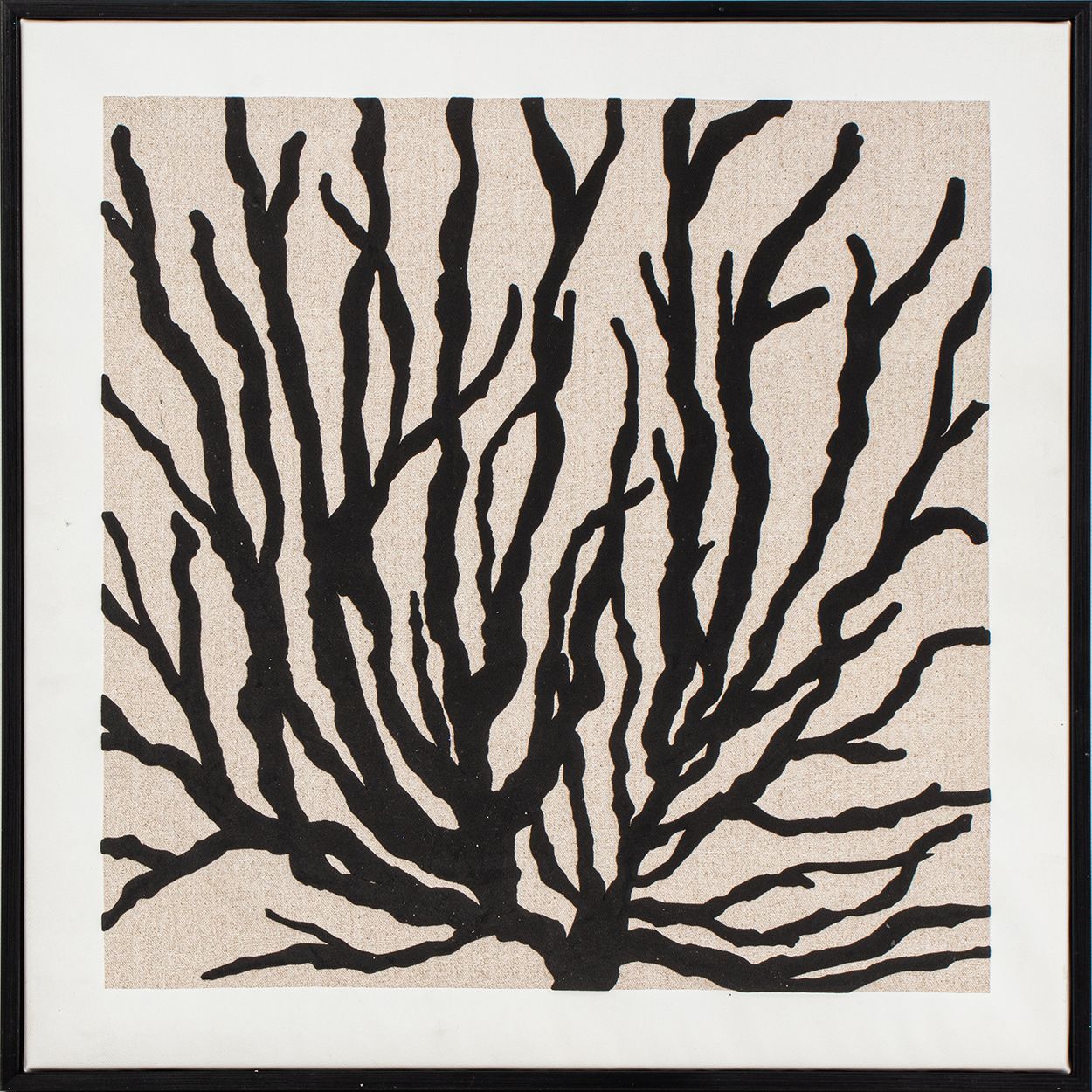 Coral 50x50 Framed Canvas in High Foam