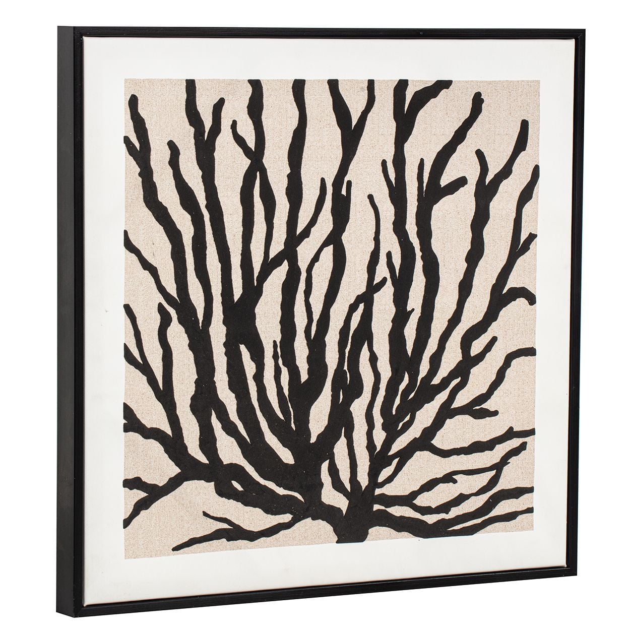 Coral 50x50 Framed Canvas in High Foam