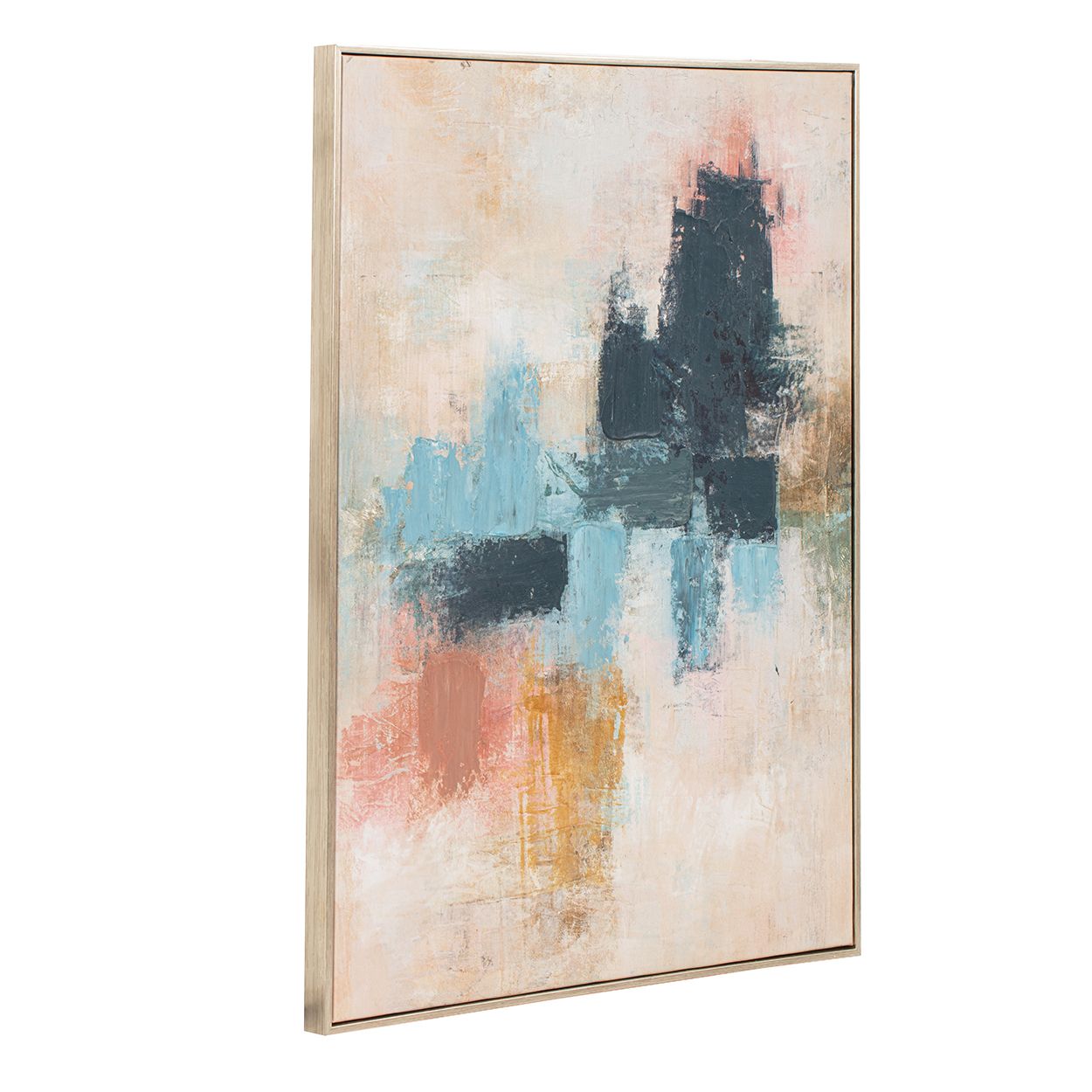 Abstract 60x80 Capped Canvas with 50% Hand Painting