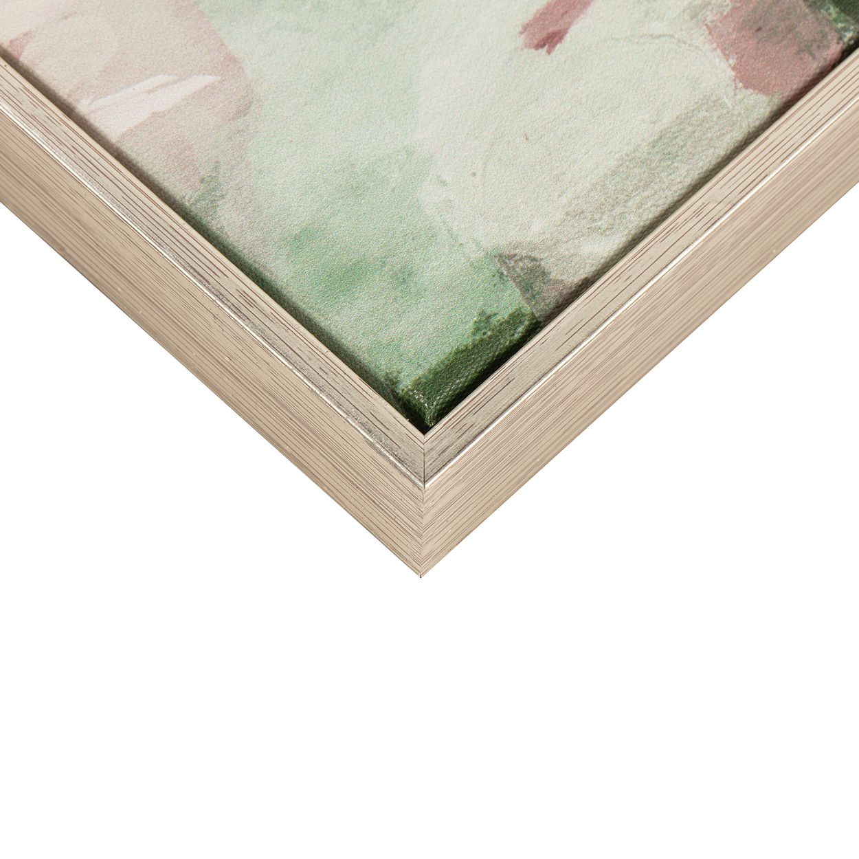 Green Abstract 60x80 Capped Canvas with 50% Hand Painting