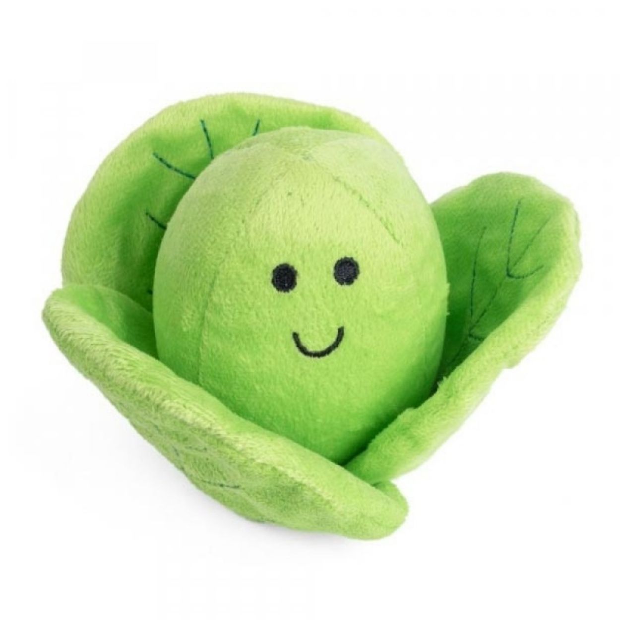 Foodie Faces Fluffy Sprout Plush Dog Toy