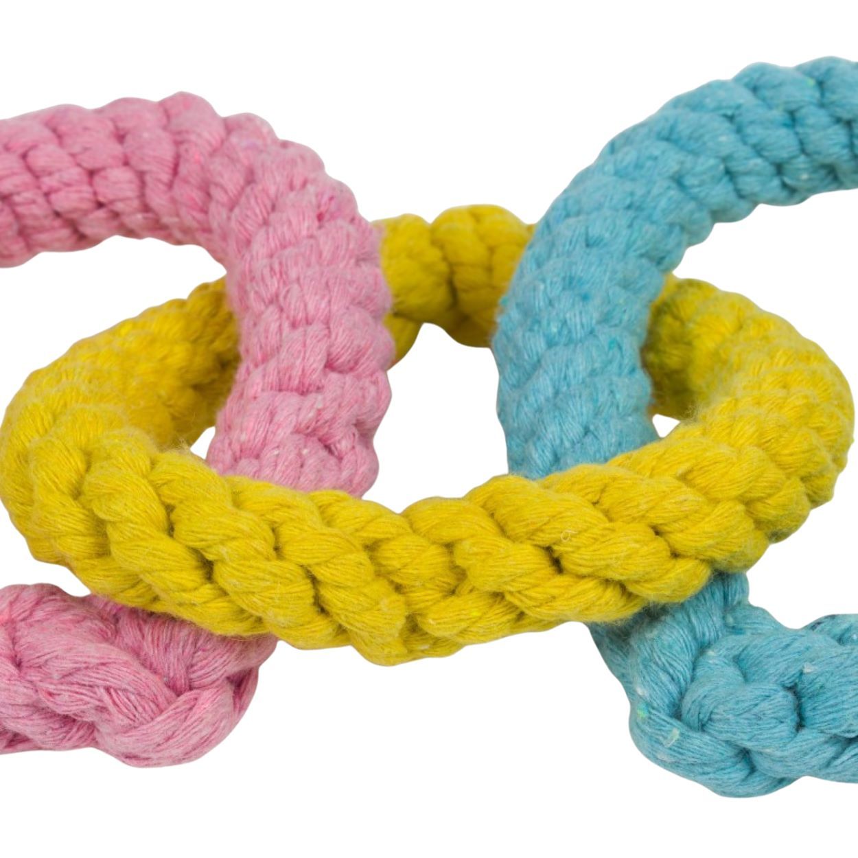 Little Petface Rope Hearts Dog Toy