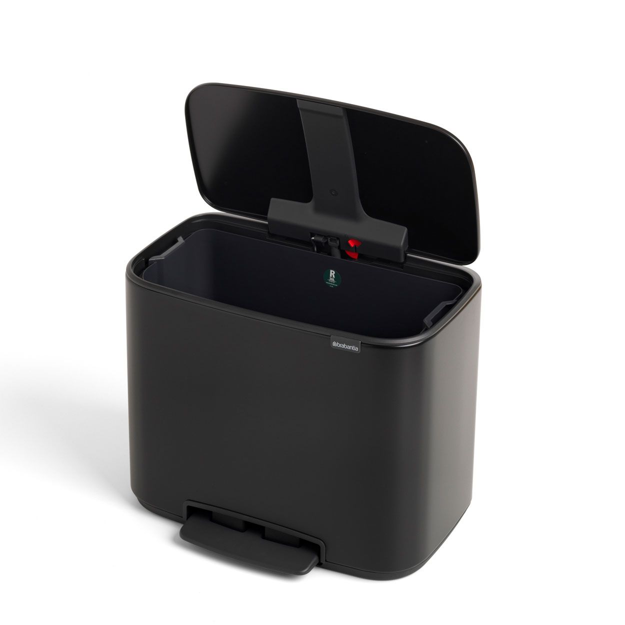 Brabantia Bo Pedal Bin, 36L - Matt Black