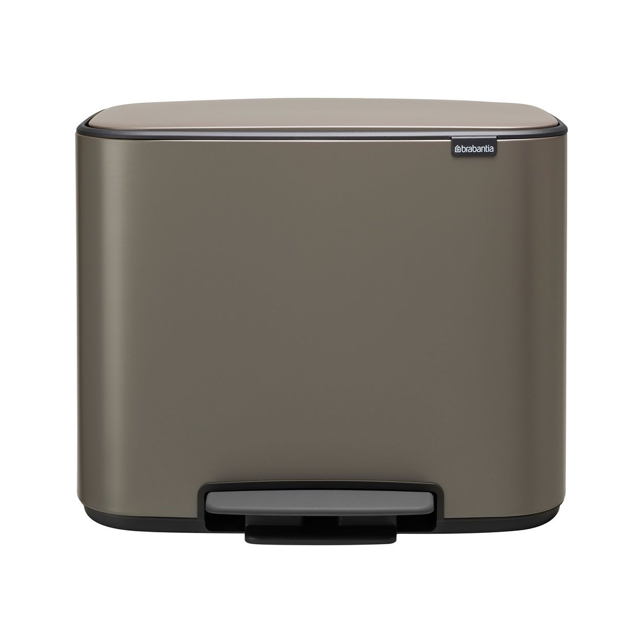 Brabantia Bo Pedal Bin, 11 + 23L - Platinum