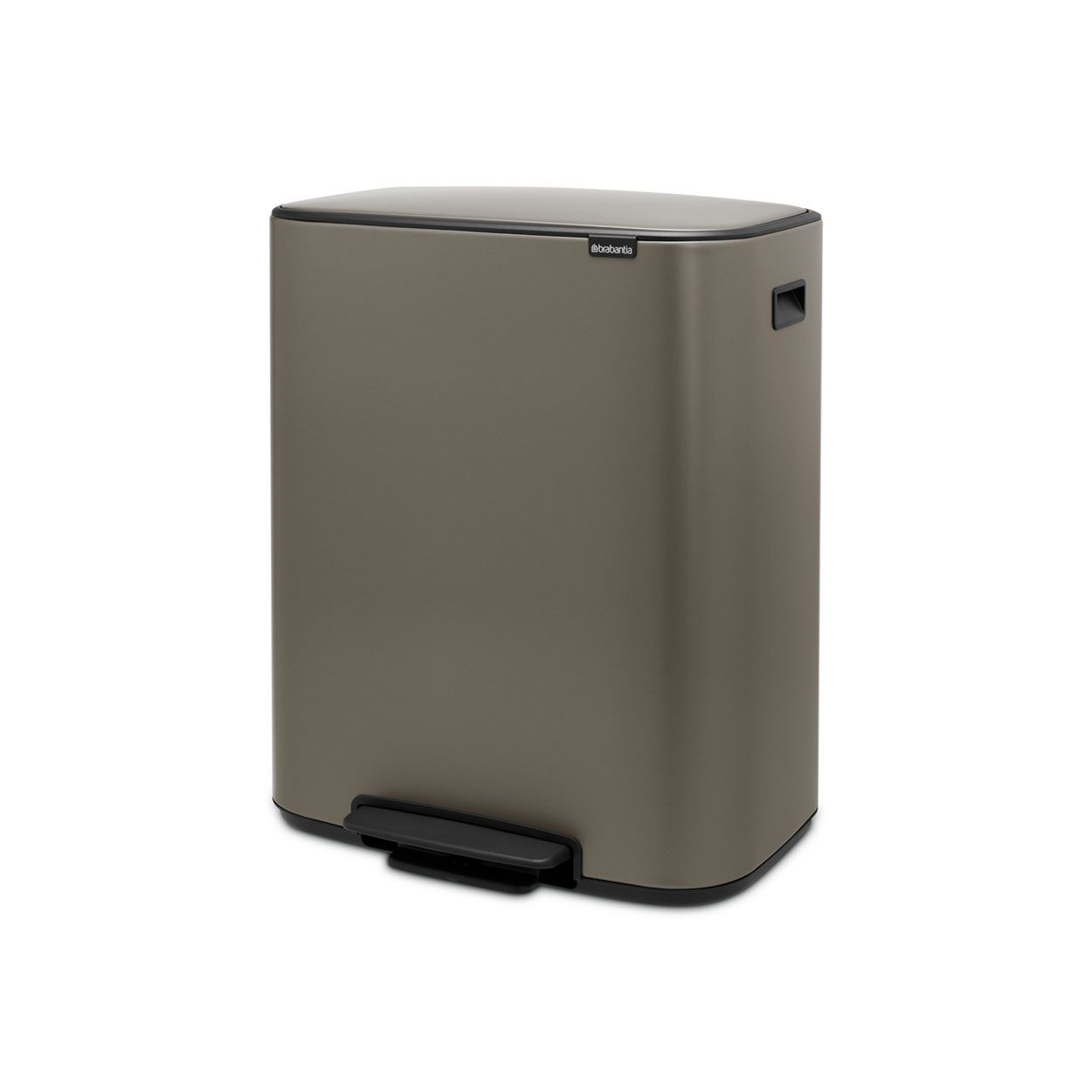 Brabantia Bo Pedal Bin, 60L - Platinum