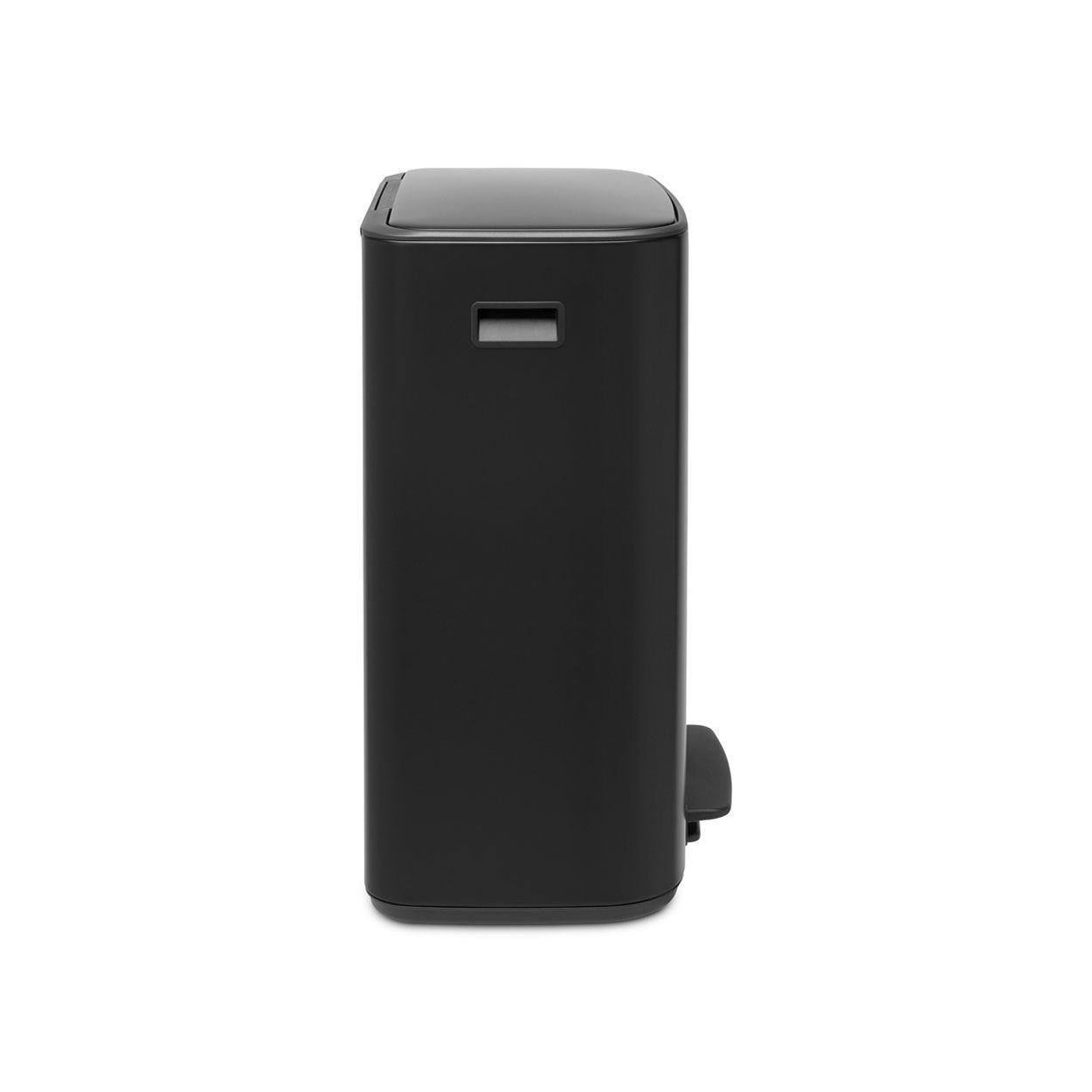 Brabantia Bo Pedal Bin, 2 X 30L - Matt Black