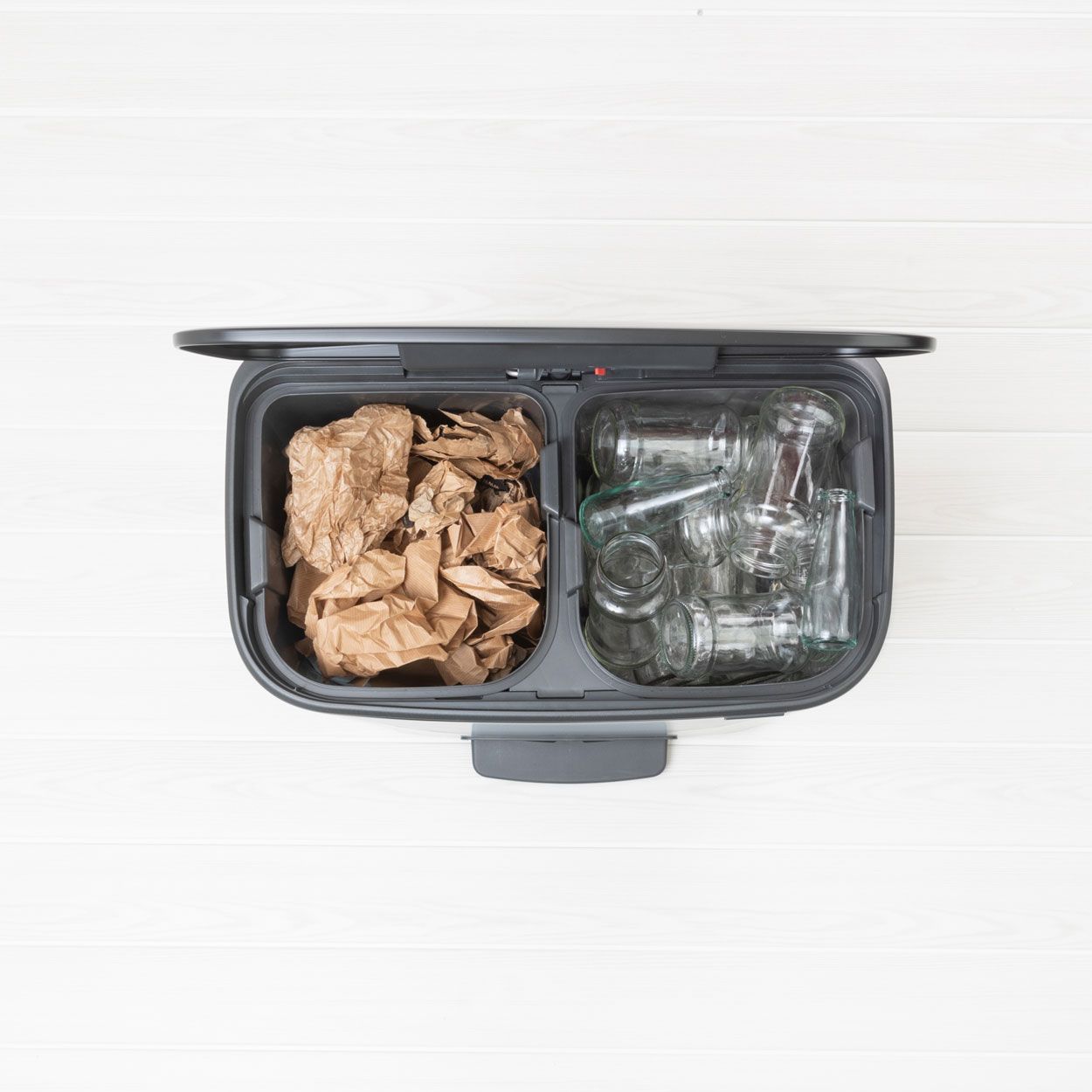 Brabantia Bo Pedal Bin, 2 X 30L - Matt Black