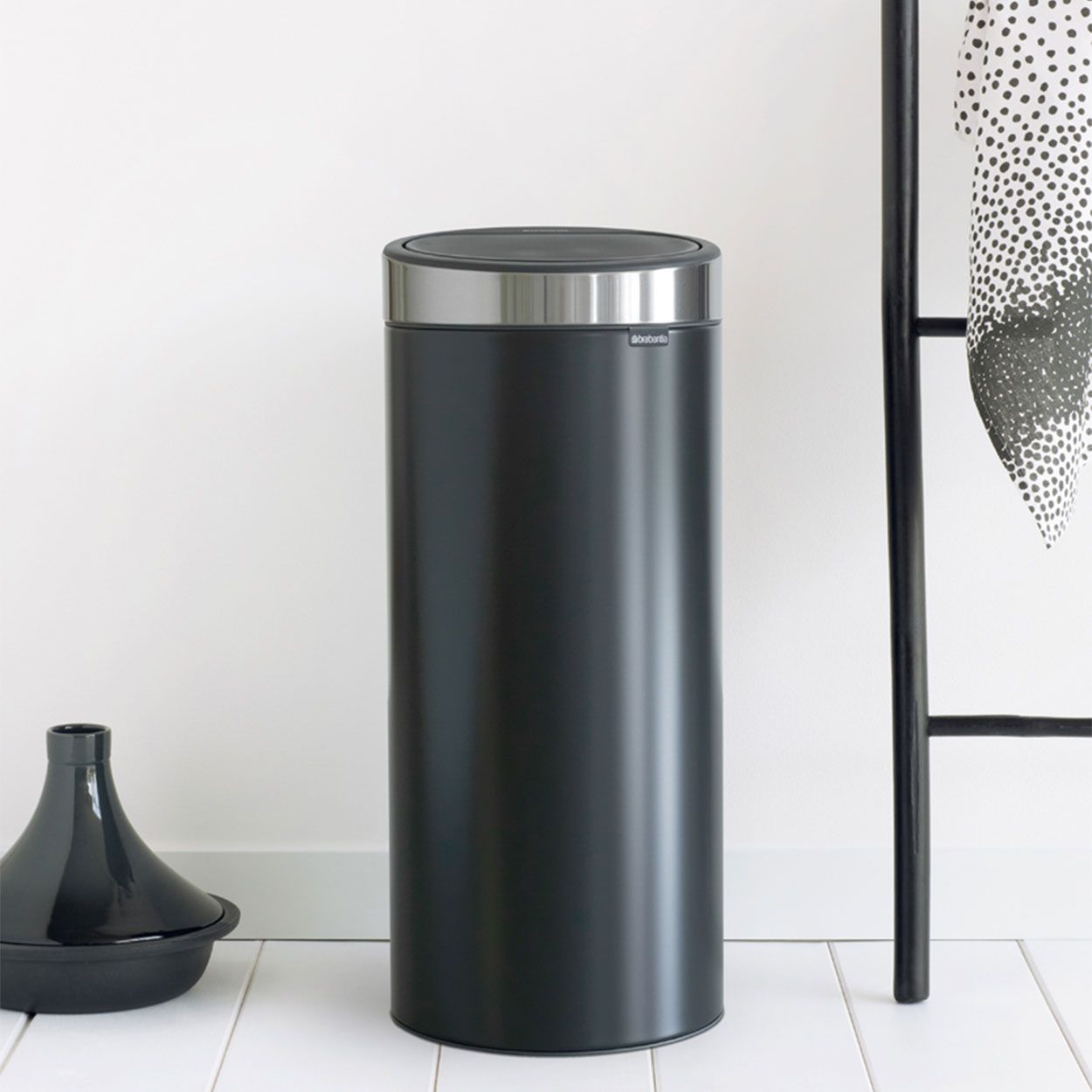 Brabantia Touch Bin, 30L - Matt Black